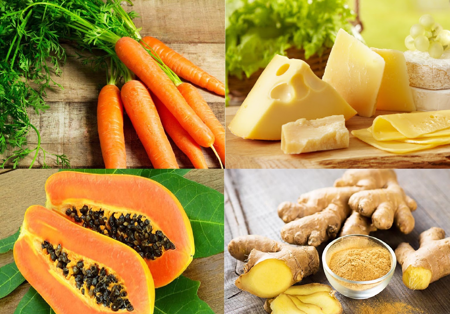 Các “siêu thực phẩm” tốt nhất để tăng cường miễn dịch cho trẻ: cà rốt, phô mai, đu đủ,...